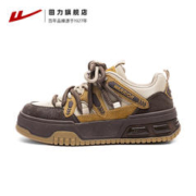 WARRIOR 回力 女鞋美拉德板鞋秋冬厚底鞋