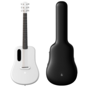 拿火吉他（LAVAGUITAR）LAVA ME 3 智能民谣吉他初学者旅行于文文陆虎推荐 碳纤维吉他 宇航白（配标准琴包） 38英寸