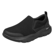 斯凯奇（SKECHERS）秋运动男网面一脚蹬l减震健步鞋216029 BBK全黑色 41