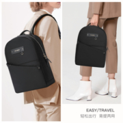 新秀丽（Samsonite）双肩包电脑包14英寸背包女书包商务旅行包MacBook笔记本包BY9黑色