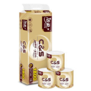 C&S 洁柔 金尊无芯长棒卷筒纸 4层150g*12卷 共1800g