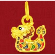 京东百亿补贴：China Gold 中国黄金 龙舟足金吊坠 ZJXL1275