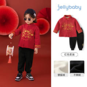 JELLYBABY 儿童加绒套装拜年服