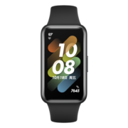 华为HUAWEI手环7 NFC版 曜石黑 华为运动手环 智能手环 9.99毫米轻薄设计 血氧自动检测 两周长续航