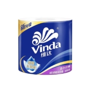 维达（vinda）卷纸蓝色经典有芯卷筒卫生纸加厚手纸4层130g*30卷整箱家庭装厕纸