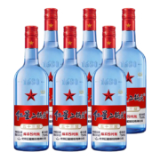 88VIP:红星二锅头 蓝瓶绵柔8纯粮53度750ml*6瓶