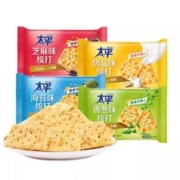太平 苏打饼干400g袋香葱奶盐咸味低糖梳打饼干小包装零食