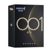 再降价：jissbon 杰士邦 001黑金安全套套装 共13只（001超薄3只+玻尿酸003*6只+零感玻尿酸4只）