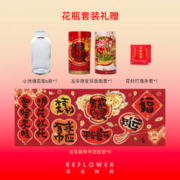 花点时间 平安幸福 30枝银柳+花瓶+瓶套+挂签+福灯+手套
