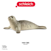 思乐（Schleich S）仿真动物模型 海洋动物 大白鲨蓝鲸虎鲸海豚海象儿童早教玩具摆件 海豹玩具14801