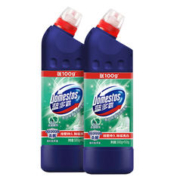 DOMESTOS 蓝多霸 亮白除菌洁厕灵 600g*2瓶 香杉松木香（马桶清洁剂、洁厕剂）