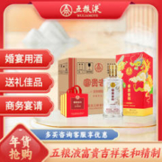 WULIANGYE 五粮液 股份 年货节 富贵吉祥柔和精制 52度500ml*6瓶 浓香型固态法白酒
