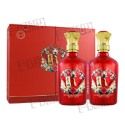 概率券：金六福50.8度 500mL 2瓶 福运双收 礼盒装