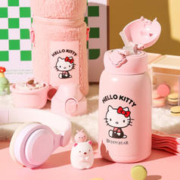 BEDDYBEAR 杯具熊 毛绒经典Kitty儿童保温杯 630ml 粉