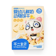 PLUS会员，概率券:不二宝贝 婴幼儿牛奶动物饼干60g