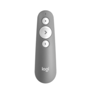 罗技（Logitech）R500升级款R500S 无线演示器 激光笔 ppt翻页笔 无线蓝牙双连 Mac iOS兼容 灰色