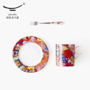 永丰源 auratic）繁花似锦陶瓷3头茶歇具 轻奢下午茶杯碟 3头茶歇具（350ml）