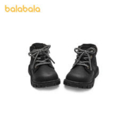 巴拉巴拉 儿童靴子童鞋宝宝马丁靴2023秋冬短靴潮洋气防滑舒适鞋子