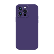 狸贝多 苹果15肤感保护壳天使眼镜头防摔iphone14ProMax仿液态硅胶直边手机壳13/12 天使眼【莓果紫】保护壳 iPhone 14