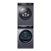 海尔（Haier）洗烘套装纤美洗烘套装组合洗衣机烘干机组合变滚筒热泵烘干机除菌除螨空气洗 旗舰系列06热泵柔烘4层超滤+16六维减震智投洗衣