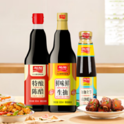 JIAJIA 加加 生抽500ml+陈醋500ml+蚝油238ml