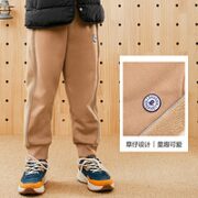 巴拉巴拉 女童裤子男童加绒长裤宝宝秋冬儿童童装时尚童趣
