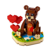 LEGO 乐高 大头方头仔40462情人节小熊女孩积木玩具礼物人仔 乐高 40462方头仔情人节小熊 1