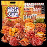 比比赞 辣卤零食大礼包60包*3件