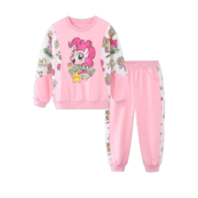 小马宝莉（MY LITTLE PONY）小马宝莉女童卫衣套装儿童长袖两件套休闲运动裤两件套2023春装 粉色 110