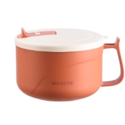 MAXCOOK 美厨 304不锈钢泡面碗 1200ML 珊瑚红MCFT0094