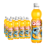 需首购、88vip：可口可乐 美汁源 酷儿 Qoo果味/橙汁饮料450ml*12瓶整箱