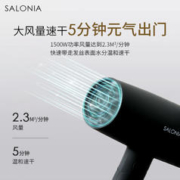 SALONIA 速干负离子吹风机恒温护发养发大风量家用大功率电吹风筒