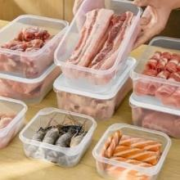 惠寻 冰箱收纳保鲜盒 650ML 3个*2件