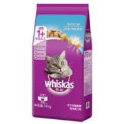 限移动端、京东百亿补贴：whiskas 伟嘉 海洋鱼味成猫猫粮 10kg