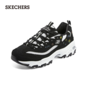 斯凯奇（Skechers）花心熊猫鞋女士秋冬刺绣休闲运动透气厚底增高老爹鞋子896155