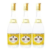 汾酒 清香型白酒 48度 475mL 3瓶 黄盖