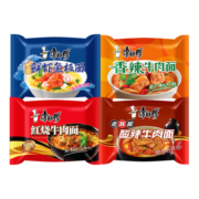 康师傅方便面 红牛*5+香辣*5+鲜虾*5+酸菜*5+番茄*5袋 泡面整箱速食