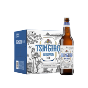 青岛啤酒（TsingTao）全麦白啤10度500ml*12瓶 整箱装 新老包装随机发货 年货送礼