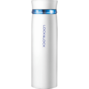 乐扣乐扣（LOCK&LOCK）不锈钢情侣学生保温杯菲特旋转盖轻量杯450ml白蓝 LHC4131WB