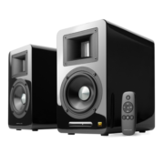 漫步者（EDIFIER）AIRPULSE A100 立体声有源书架音箱 客厅音响 电视音响 黑色