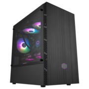 酷冷至尊(CoolerMaster)MB400L(智瞳)MATX电脑台式机小机箱 钢玻侧板/拉丝前面板/280水冷位/6风扇位/4硬盘位