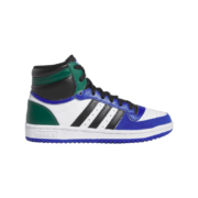 17日20点：adidas 阿迪达斯 儿童高帮运动板鞋 白/蓝/黑/绿 36(220mm)