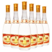 山西杏花村汾酒 玻汾53度黄盖汾酒475mL*6瓶 清香型国产高度白酒