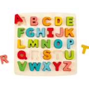 Hape(德国)儿童大写字母立体拼图玩具幼儿园教具男孩新年礼物 E1551