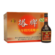 塔牌黄酒绍兴花雕酒五年陈 600ml*12瓶（共7.2L）半干型 糯米加饭酒 整箱装