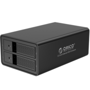 奥睿科(ORICO)硬盘柜硬盘盒多盘位3.5英寸USB3.0 SATA串口机械硬盘移动外置外接盒子存储柜 全铝双盘位9528U3