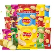 京东百亿补贴：乐事 薯片小包装多口味原切膨化食品整箱办公室零食 32包
