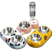 hipidog 嬉皮狗 狗碗狗盆猫碗猫食盆犬用食盆狗狗防打翻双碗猫咪中小型犬自动饮水