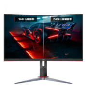 AOC 显示器 27英寸 240Hz 0.5ms快速响应 升降旋转 广色域 人体工学支架 电竞显示屏 经典款 C27G2Z