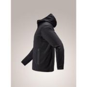 ARC'TERYX 始祖鸟 欧洲直邮ARC'TERYX/始祖鸟 KYANITE男士连帽黑色弹力抓绒夹克外套